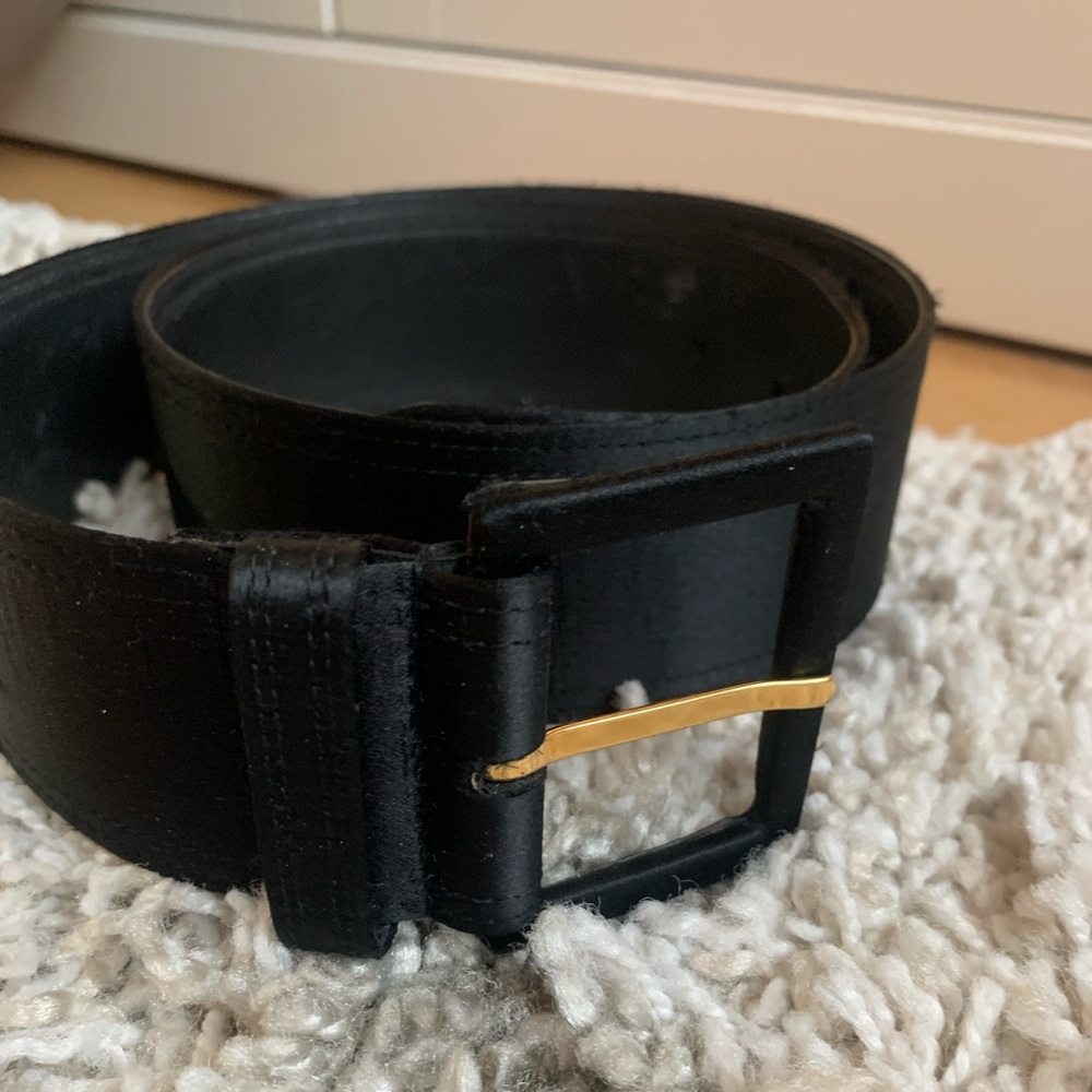VALENTINO - Vintage Black Satin Belt